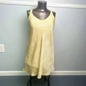 Vintage Ivy and Annabelle  Intimates Yellow Night Gown Lingerie Size Large